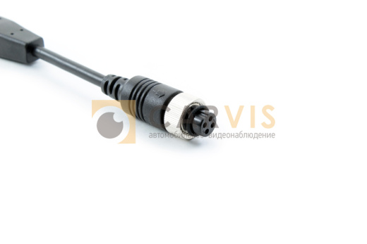 Кабель 4-pin (мама) — 1 bnc + 2 rca + 1 power, 0,2 метра
